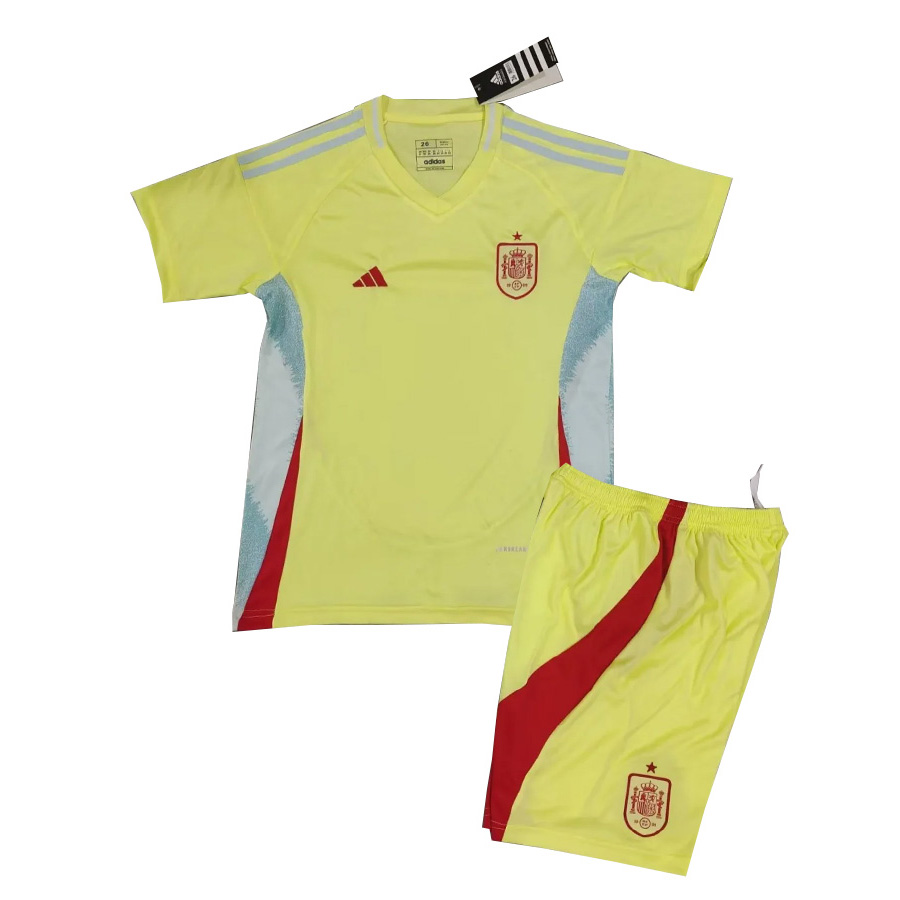 Spain Euro24 Away Kids Kit Jersey