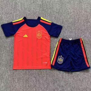 Spain Nation Team 26 Home Kids Kit Jersey
