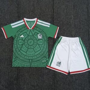 Mexico Nation Team 26 Home Kids Kit Jersey