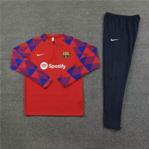 Barcelona Quarter Zip Red Tracksuit Kit 12